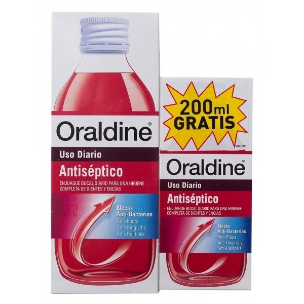 Oraldine Colutorio Antiséptico 400ml + 200ml Gratis – Limpieza Bucal Completa