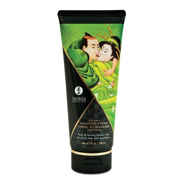 Shunga cuerpo crema de masaje aroma te verde 1un
