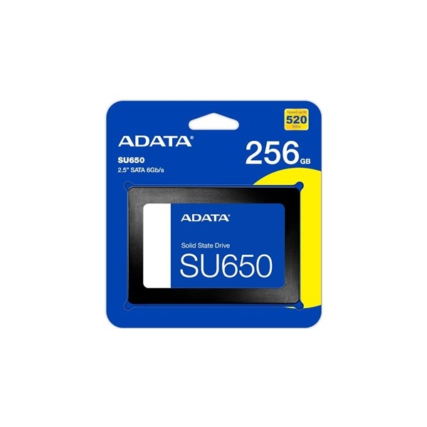 Adata ssd ultimate su650 256gb 3d nand 2,5" sata3