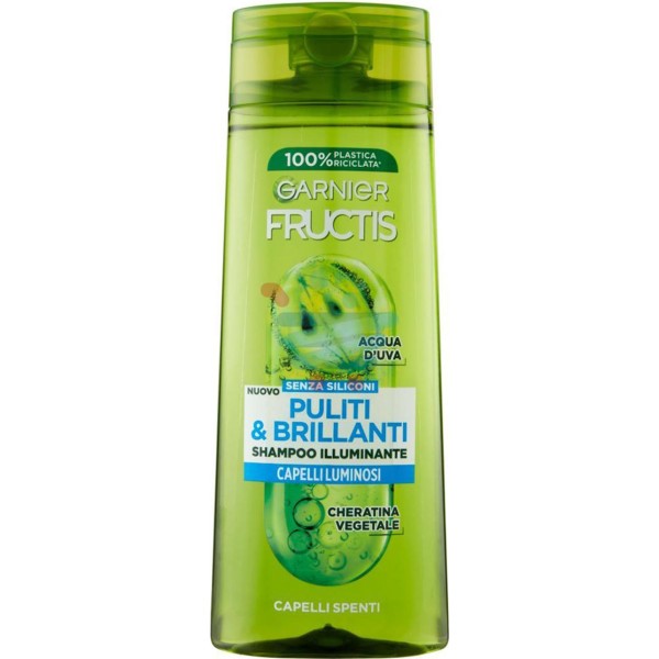 Fructis puliti&brillianti champu 2in1 normal acqua duva 250ml