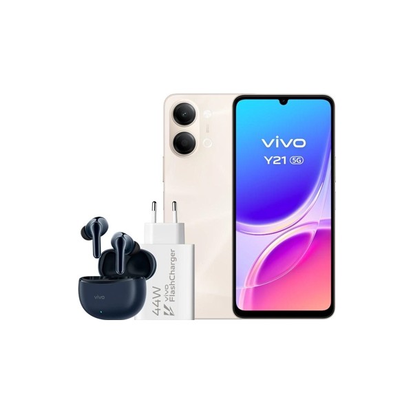 Vivo y21 5g 4gb(+4) 256gb gold cargador + auric.